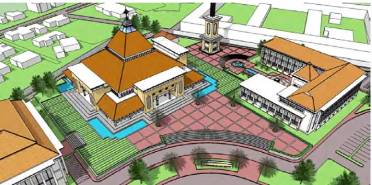 Gambar 5.3.  Area Plaza 