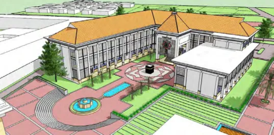 Gambar 5.10.  Gedung fasilitas pendidikan dan plaza  pelatihan manasik haji 