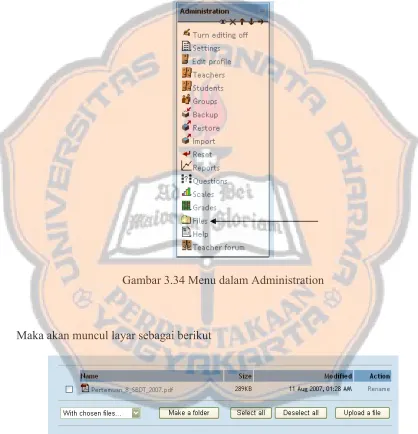Gambar 3.34 Menu dalam Administration 