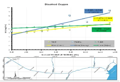 Gambar 3.  Hasil Pengukuran Parameter Dissolve Oxygen 