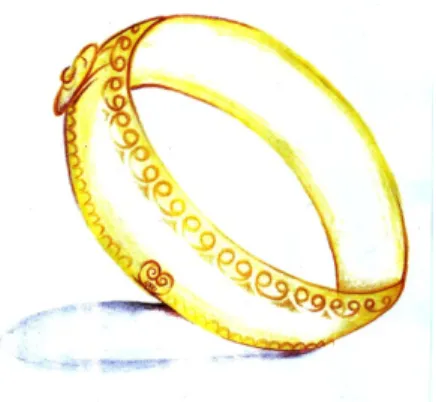 Gambar 11. Desain Gelang  (Sumber: Davinci, 2018) 
