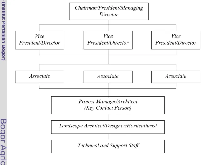 Gambar 8. Struktur Organisasi Umum Belt Collins International Pte.Ltd Chairman/President/Managing Director Vice President/Director Vice  President/Director Vice President/Director 