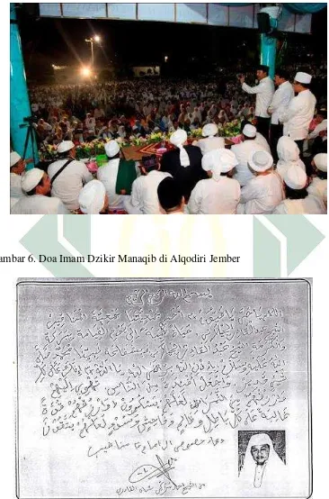 Gambar 6. Doa Imam Dzikir Manaqib di Alqodiri Jember 