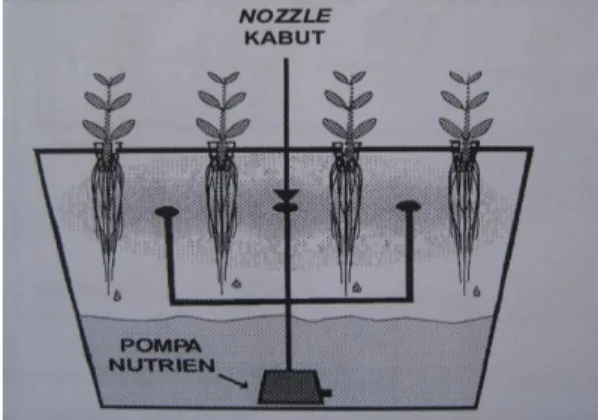 Gambar 6. Hidroponik Sistem Aeroponik  