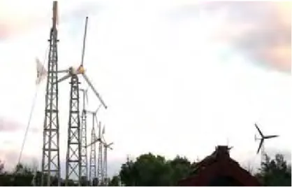 Gambar 2.2 Pembangkit listrik dengan energi angin