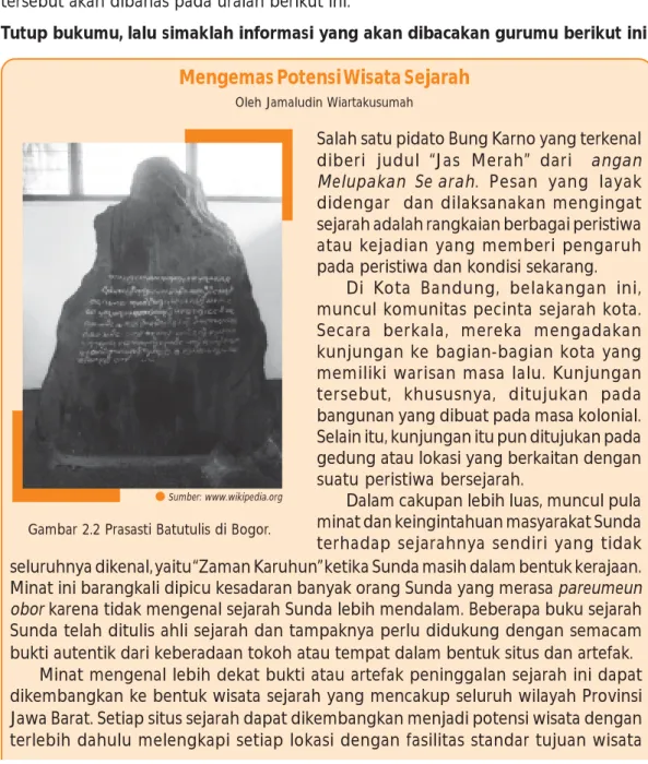 Gambar 2.2 Prasasti Batutulis di Bogor.