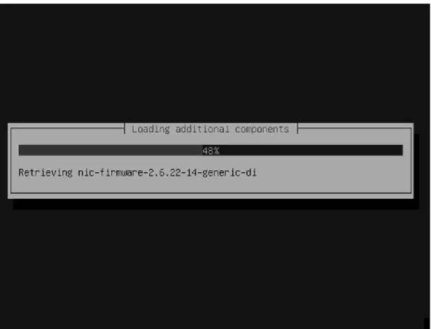 Gambar 4.10 Instalasi Ubuntu 7.10 – Loading additional components 