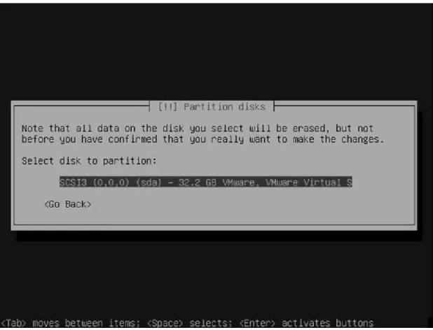 Gambar 4.14 Instalasi Ubuntu 7.10 – Select partition 
