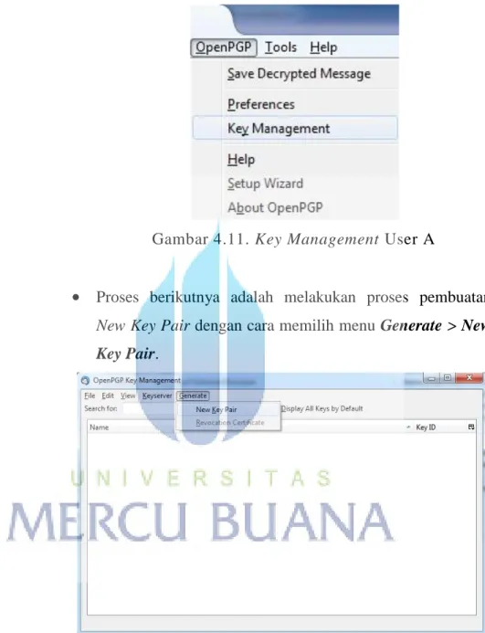 Gambar 4.11. Key Management User A 