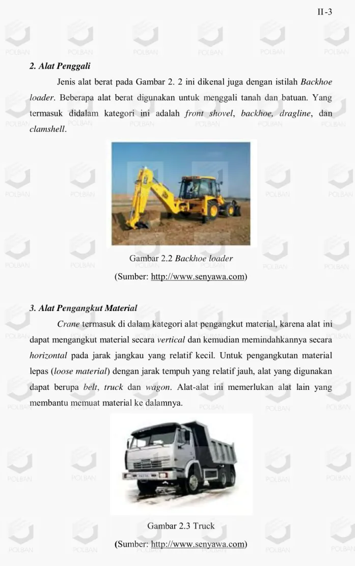 Gambar 2.2 Backhoe loader  (Sumber: http://www.senyawa.com) 