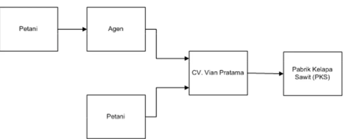 Gambar 1. CV. Vian Pratama Sebagai Pemasok TBS