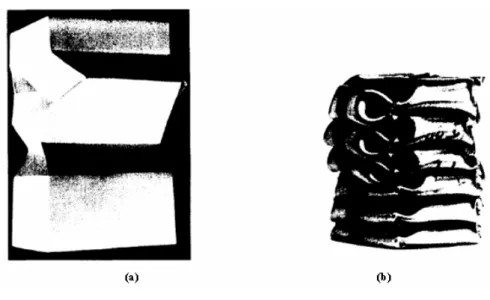Gambar 2.10 Model kertas (a) dan spesimen uji  (b) modus asimetris tipe B [9] 
