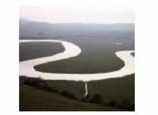 Gambar 15. Kelokan sungai missisipi yang saat kini sudah tersudet. 