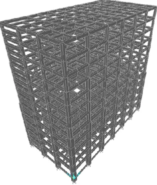 Gambar 1. Pemodelan Struktur Gedung 