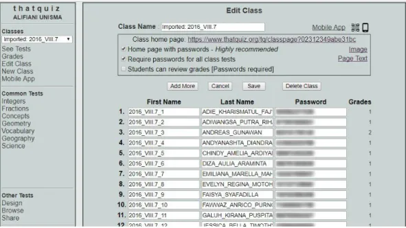 gambar 2 Desain awal kelas virtual berbasis online  b.  Mendesain soal berbasis digital 