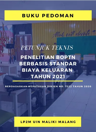 PETUNJUK TEKNIS PENELITIAN BERBASIS STANDAR BIAYA KELUARAN TAHUN 2021 ...