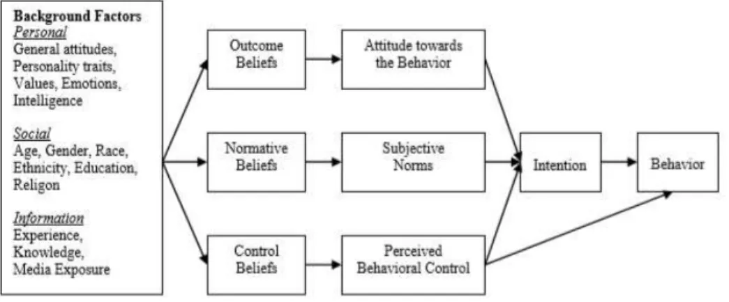 Gambar  2.1 Theory of Planed Behavior (Ajzen, 2005) 