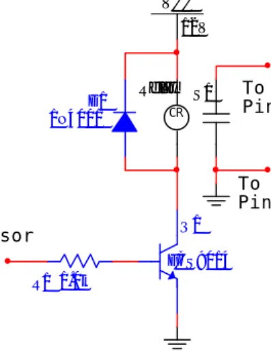 Gambar 3.5 Rangkaian Transistor sebagai driver 