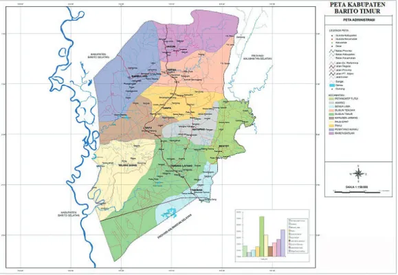 Gambar Peta Kabupaten Barito Timur