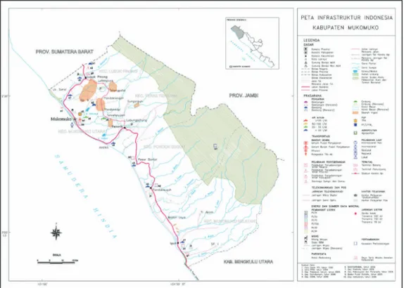 Gambar Peta Kabupaten Mukomuko