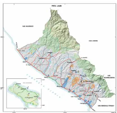 Gambar 4. Peta Geografis Kabupaten Bengkulu Utara