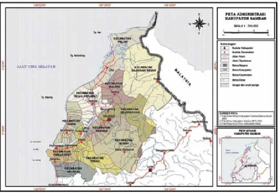 Gambar 1. Peta Kabupaten Sambas
