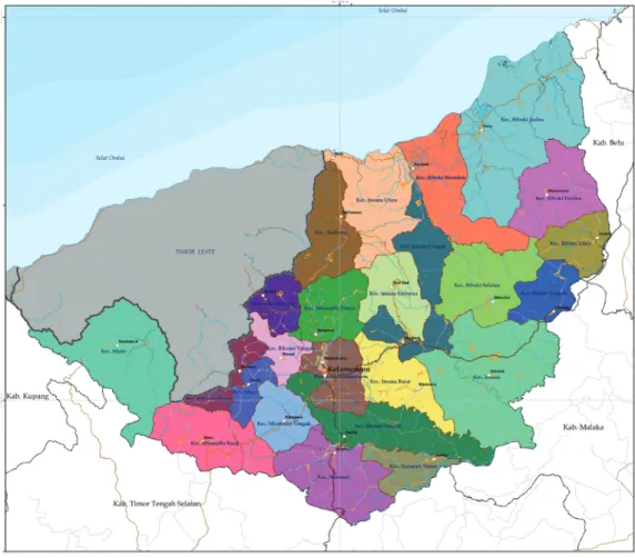 Gambar 2. Peta Kabupaten Timor Tengah Utara