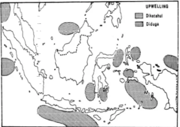 Gambar  8.    Lokasi  proses  up-welling  di  perairan Indonesia 