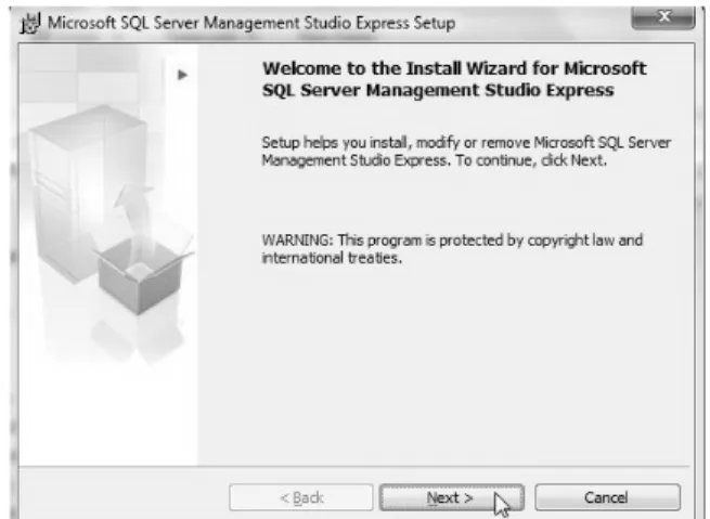 Gambar 2.15 Welcome SQL Server Management Studio 