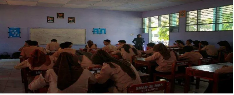 Gambar 4.2 Berdoa sebelum dan sesudah melaksanakan kegiatan pembelajaran yang berlangsung di SMK Negeri 1 Bandung 