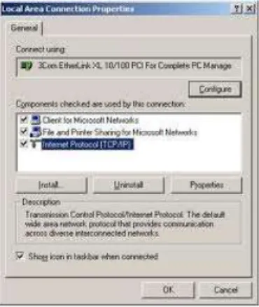 Gambar  4.2. Local  Area connection  Properties 