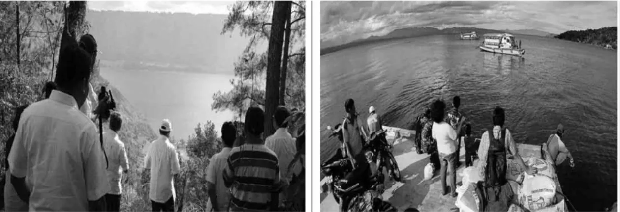 Gambar 4 Kunjungan Menteri Pariwisata Gambar 5 Kapal Penyeberangan sebagai  Alat Transportasi Utama di Danau Toba