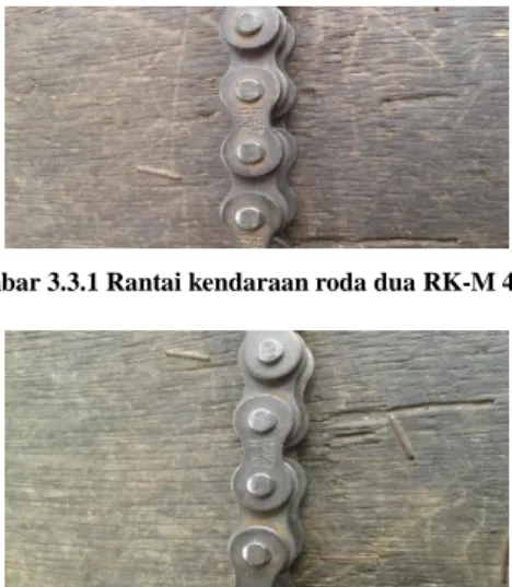 Gambar 3.3.1 Rantai kendaraan roda dua RK-M 428H  