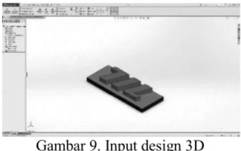 Gambar 9. Input design 3D 