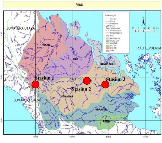 Gambar 6. Lokasi penelitian di Provinsi Riau
