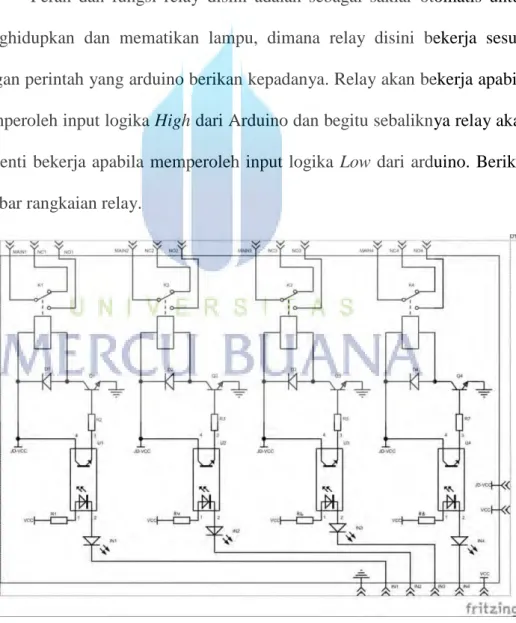 Gambar 3.4 Rangkaian Relay 