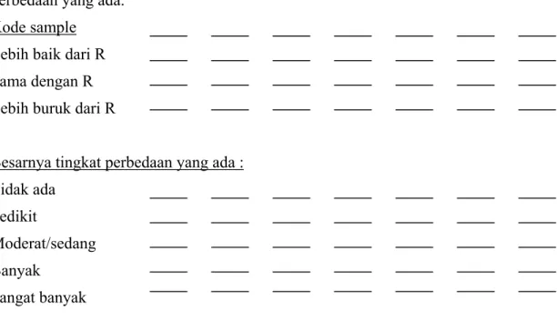 Gambar 2. Formulir Uji perbandingan Jamak 