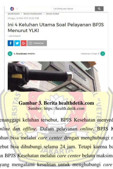 Gambar 3. Berita healthdetik.com 