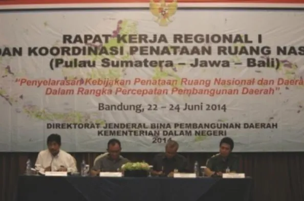 Gambar 9 Sidang Pleno Raker Regional  BKPRN Wilayah I Tahun 2014 