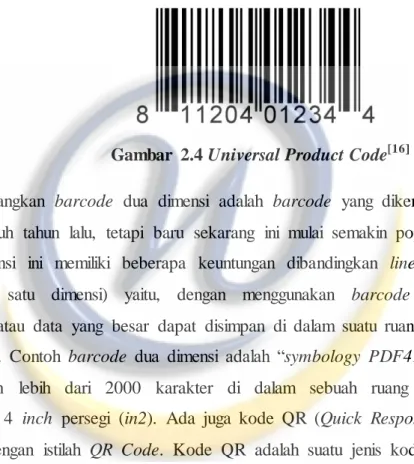 Gambar  2.4 Universal Product Code [16]