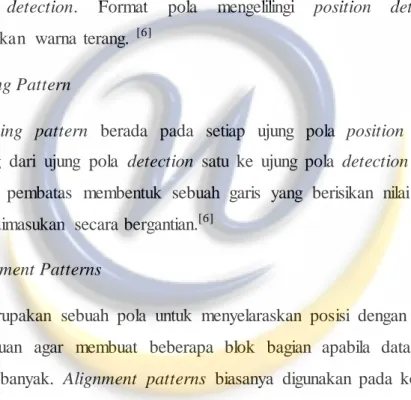 Gambar  2.8 Pola Position  Detection [6]