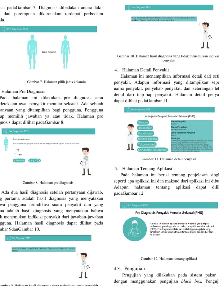 Gambar 7. Halaman pilih jenis kelamin 