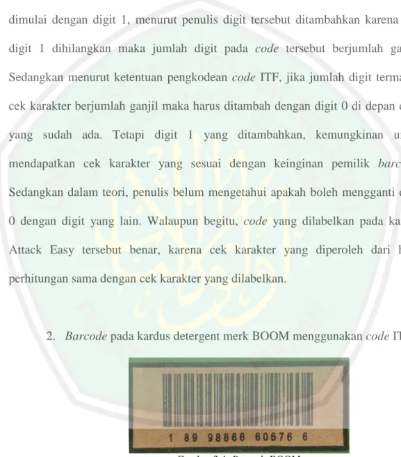 Gambar 3.4: Barcode BOOM 