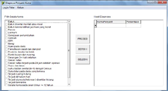 Gambar 4. Tampilan Interface Sistem Aplikasi 