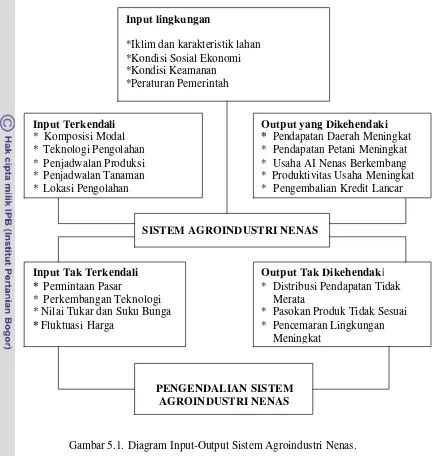 Gambar 5.1. Diagram Input-Output Sistem Agroindustri Nenas. 