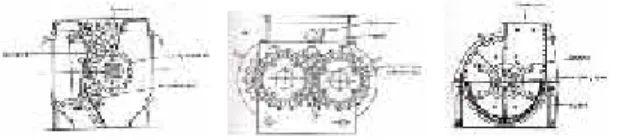 Gambar 5. Sistem Crushing pada Bahan Pertanian dan Limbah Padat (Thieme, 1969)