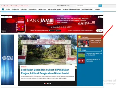 Gambar 3.8 Video di Media Online Jambi Independent 