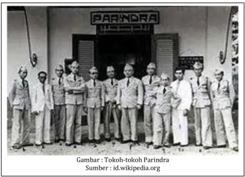 Gambar : Tokoh-tokoh Parindra  Sumber : id.wikipedia.org 