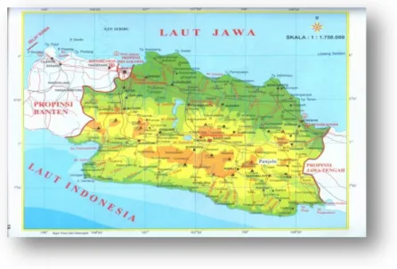 Gambar 3. 2 Peta Provinsi Jawa Barat 