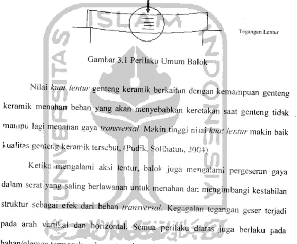 Gambar 3.1 Perilaku Umum Balok